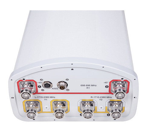 Commscope SBNHH-1D65A 6-Port Multiband Sector Antenna (698–896 MHz, 1695–2360 MHz)