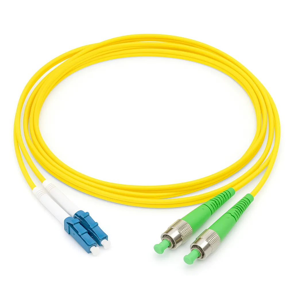 FC APC to LC UPC Fiber Optic Cable / Jumper