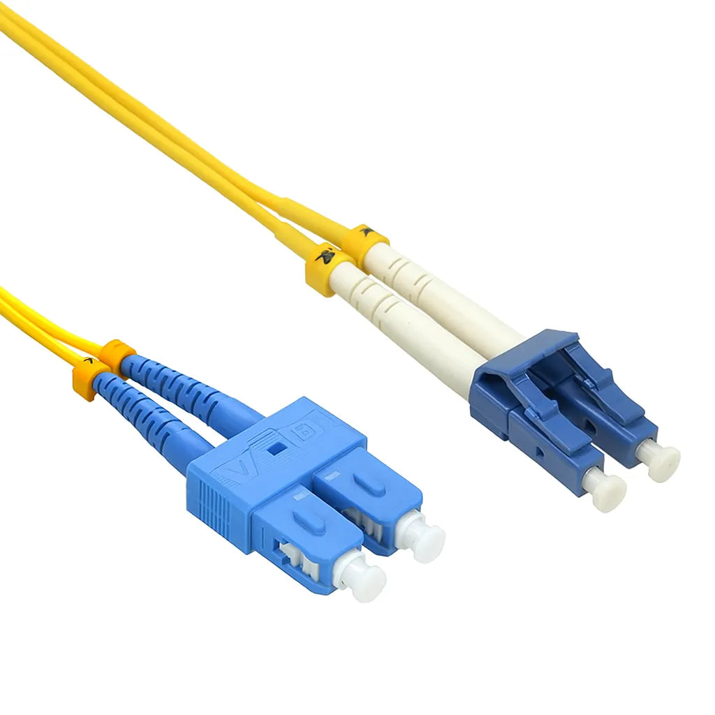 Fiber Optic Jumper Cable LC UPC to SC UPC Singlemode Duplex