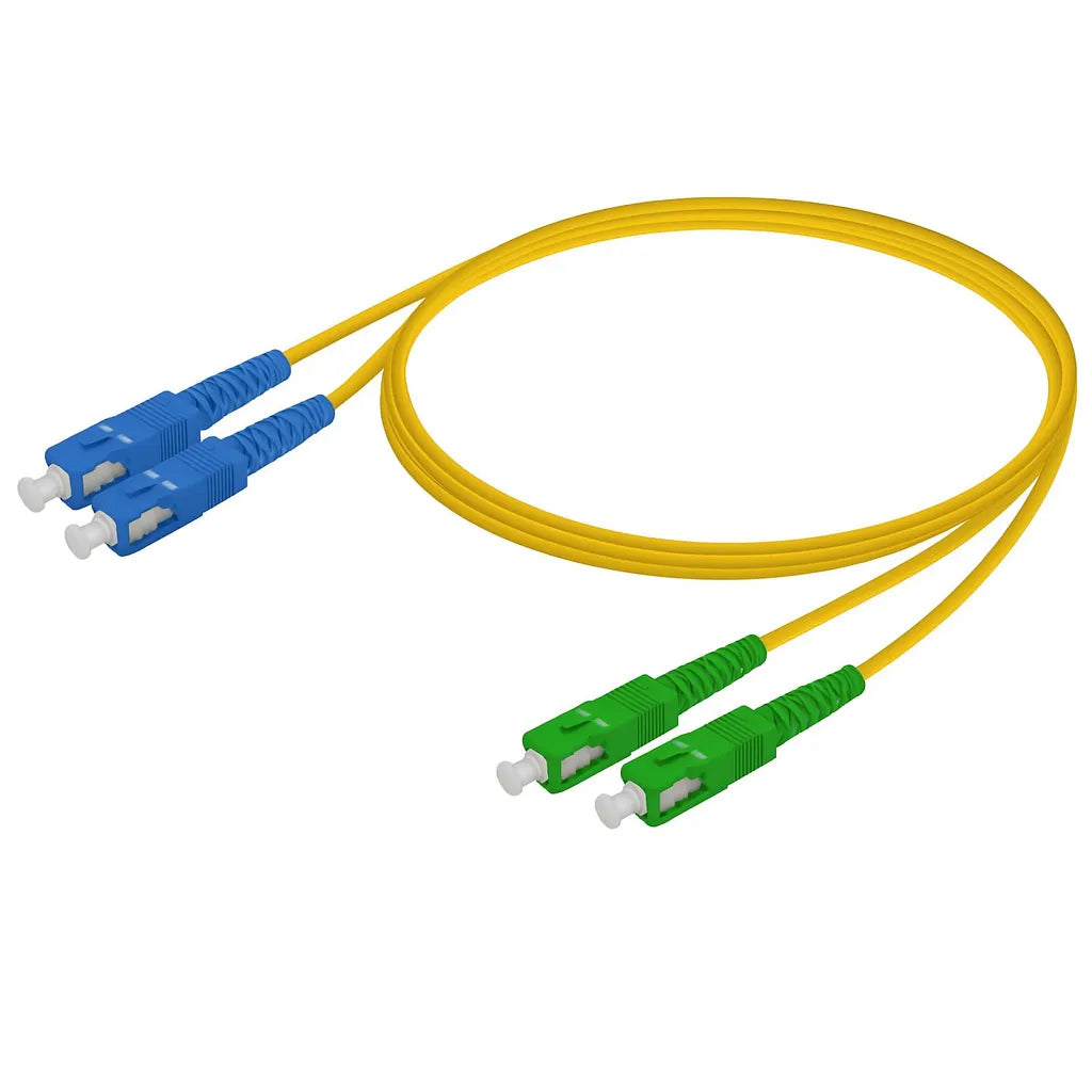 Fiber Optic Jumper Cable SC UPC to SC APC Singlemode Duplex