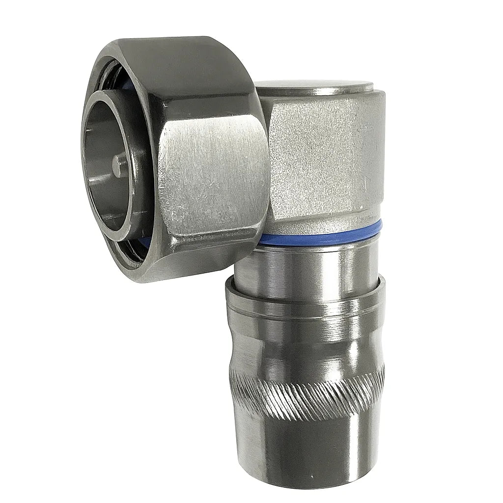 JMA Wireless UPL-DRA-12 – 7/16 DIN Male Right Angle Connector for 1/2" Annular Coax