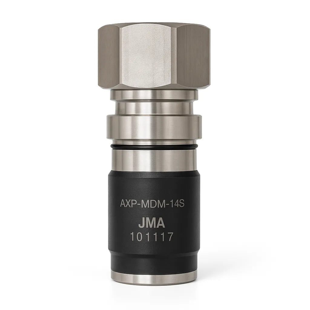 JMA AXP-MDM-14S Mini-DIN Male Connector for 1/4″ Superflex – AT&T & T-Mobile Compatible