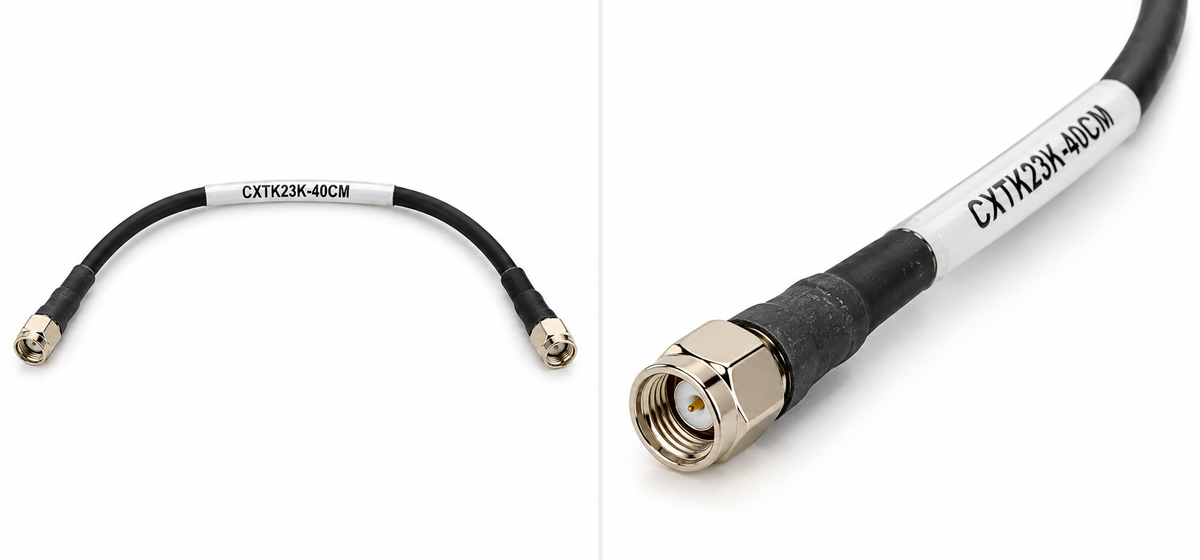 Talley CAxT CXTK23K RG223 RF Cable Assembly SMA Male to SMA Male