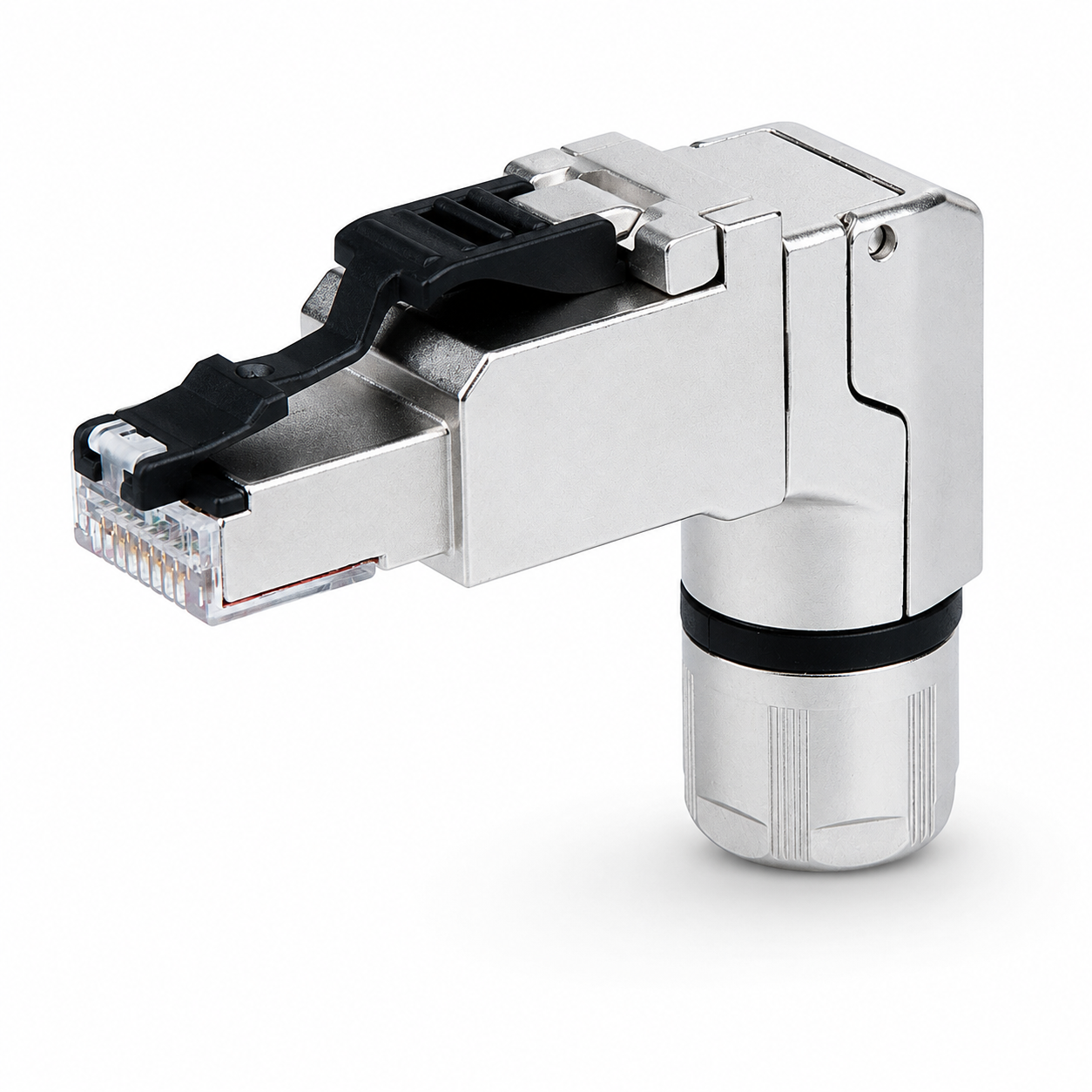 Cat6A RJ45 Right Angle Field Termination Plug T568A AWG24 to 22 Telegärtner 100023061 Pack of 10