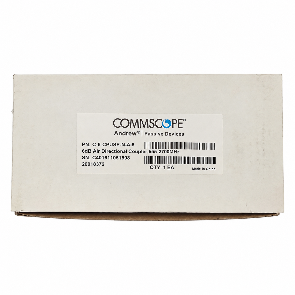 CommScope Andrew C-6-CPUSE-N-Ai6 6 dB Directional Coupler 555–2700 MHz N Female