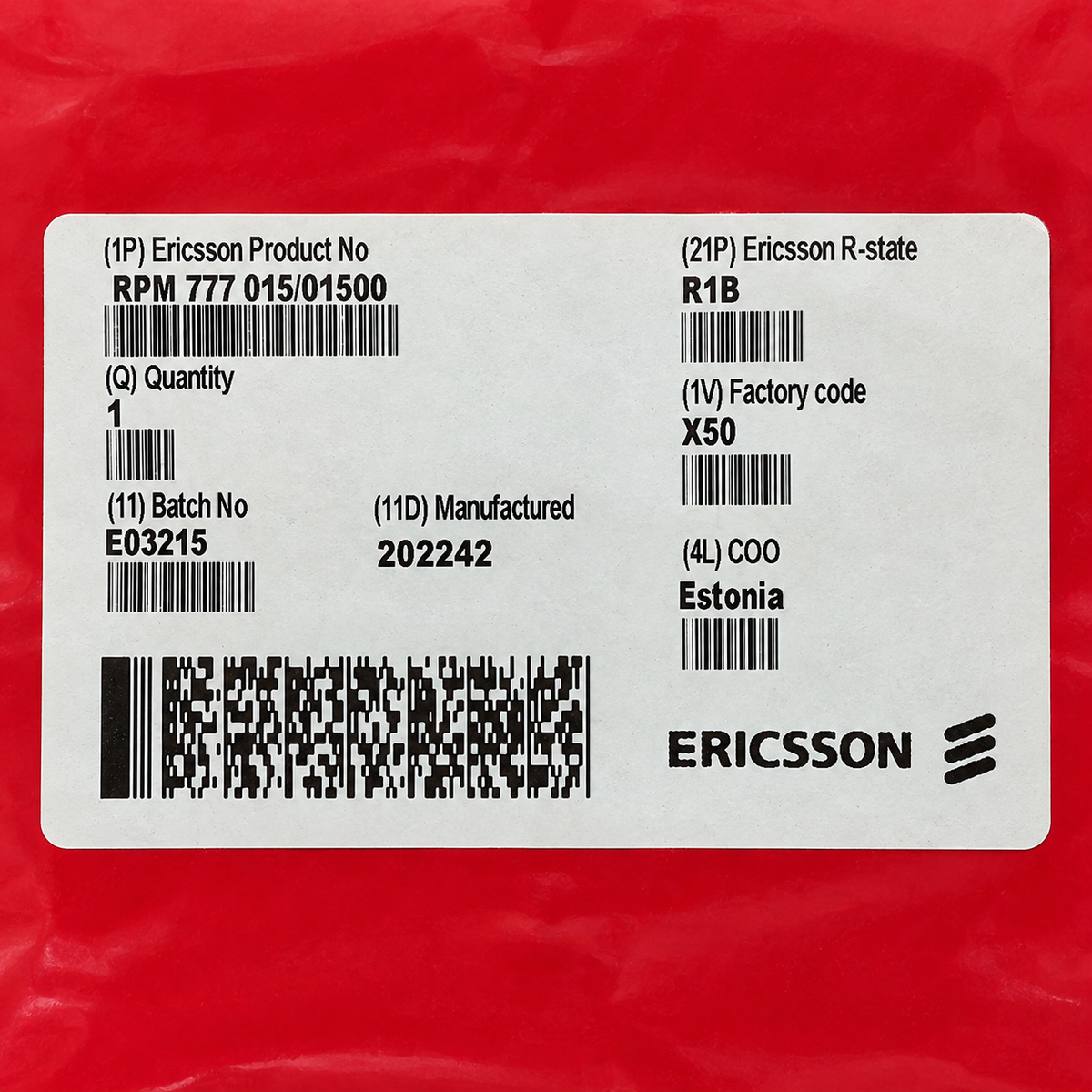 Ericsson RPM 777 015/01500 Trident DC Power Splitter Cable 1.5 m