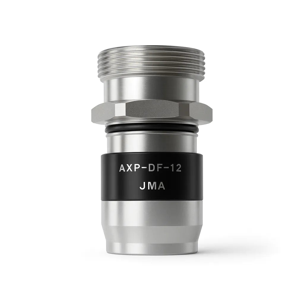 JMA AXP-DF-12 7/16 DIN Female Connector for 1/2” Cable — AT&T & T-Mobile Compatible