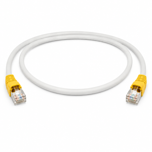 Telegärtner Cat6A RJ45 S/FTP Shielded LSZH Crossover Ethernet Patch Cord Grey