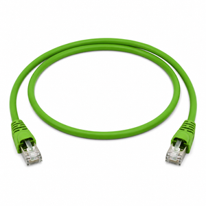 Telegärtner Cat5 RJ45 SF/UTP Shielded PUR Ethernet Patch Cord Green