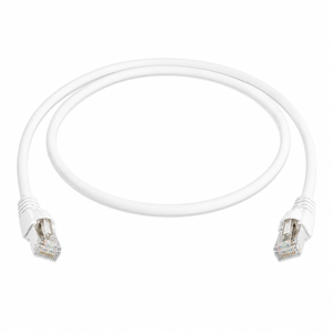 Telegärtner Cat6A RJ45 S/FTP Shielded LSZH Ethernet Patch Cord White